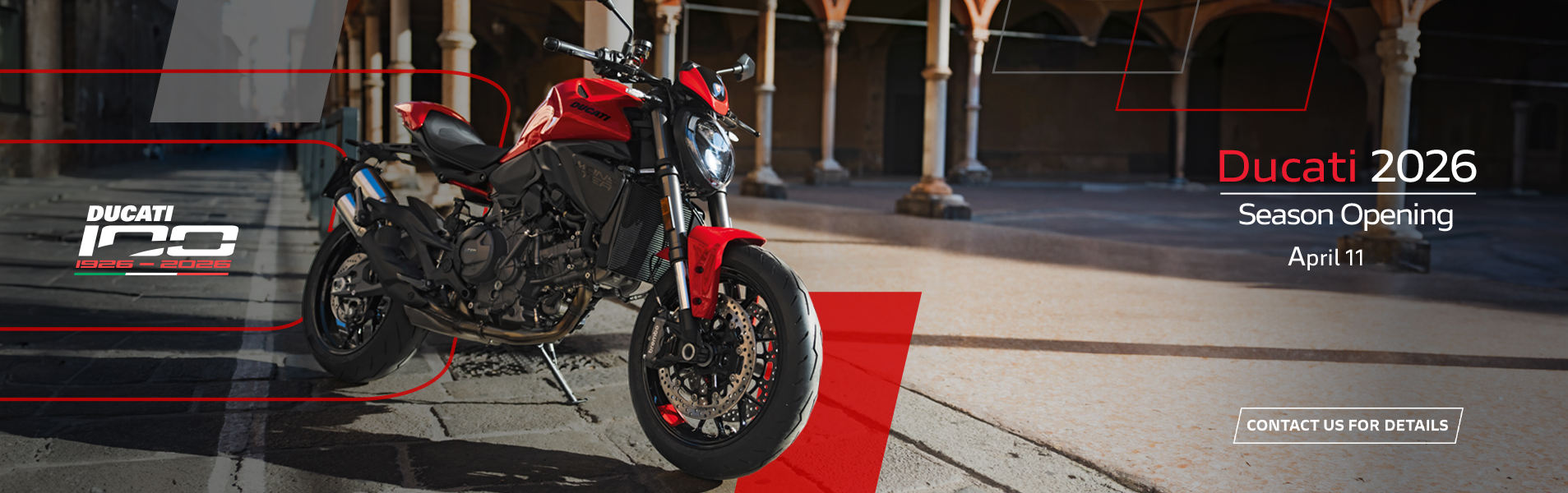 Ducati motorcycle at a Ducati event